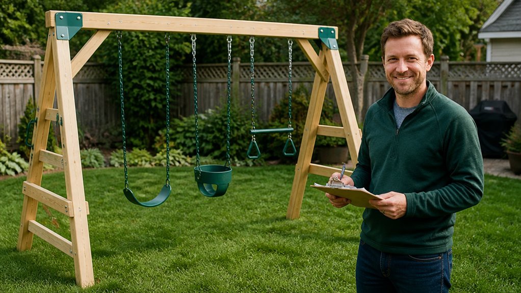 cedar swing set safety