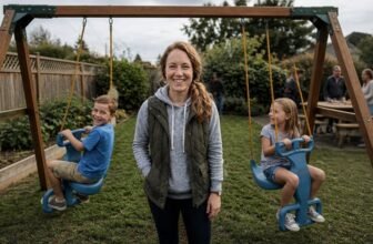 top double swing sets