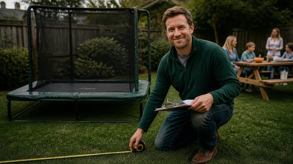 trampoline choice for small yards