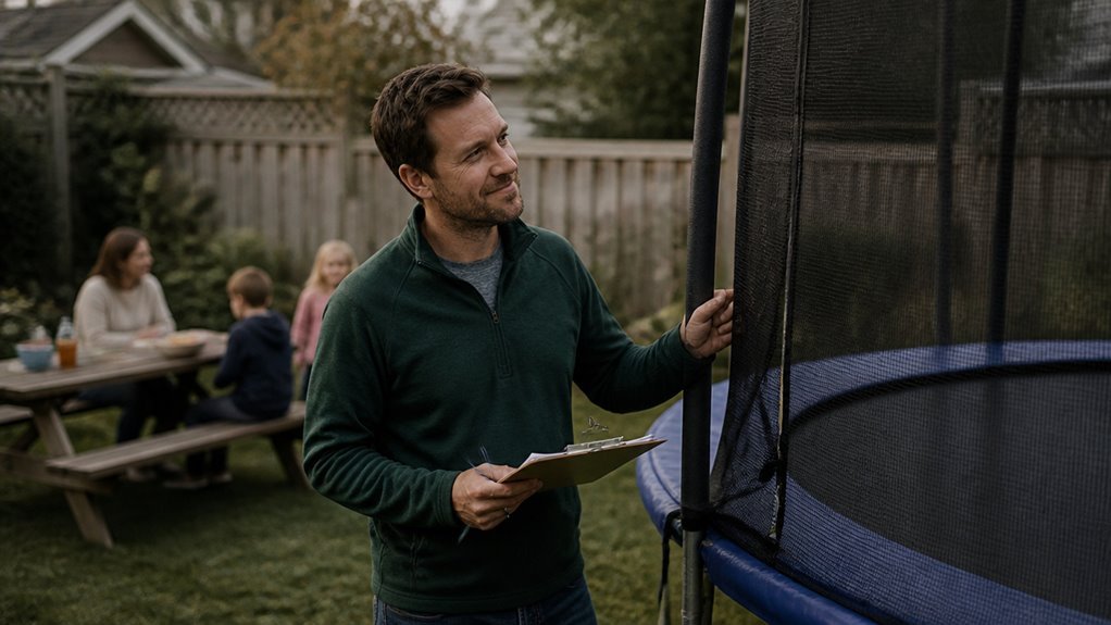 trampoline safety size and weight
